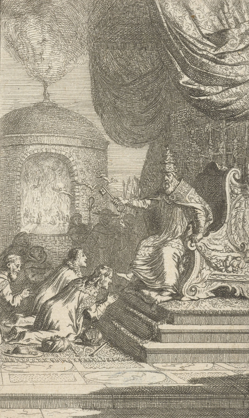 Samuel van Hogstraaten. Dad and kneeling rulers