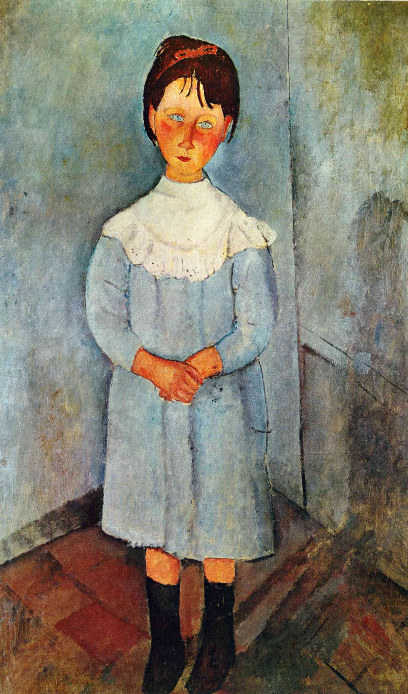 Amedeo Modigliani. Girl in a blue dress