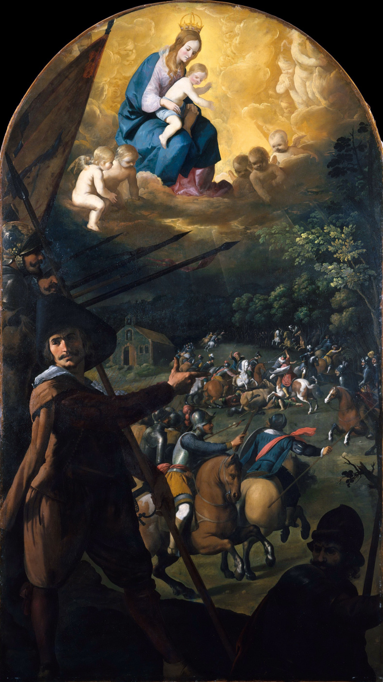 Francisco de Zurbaran. The Battle between Christians and Moors at El Sotillo