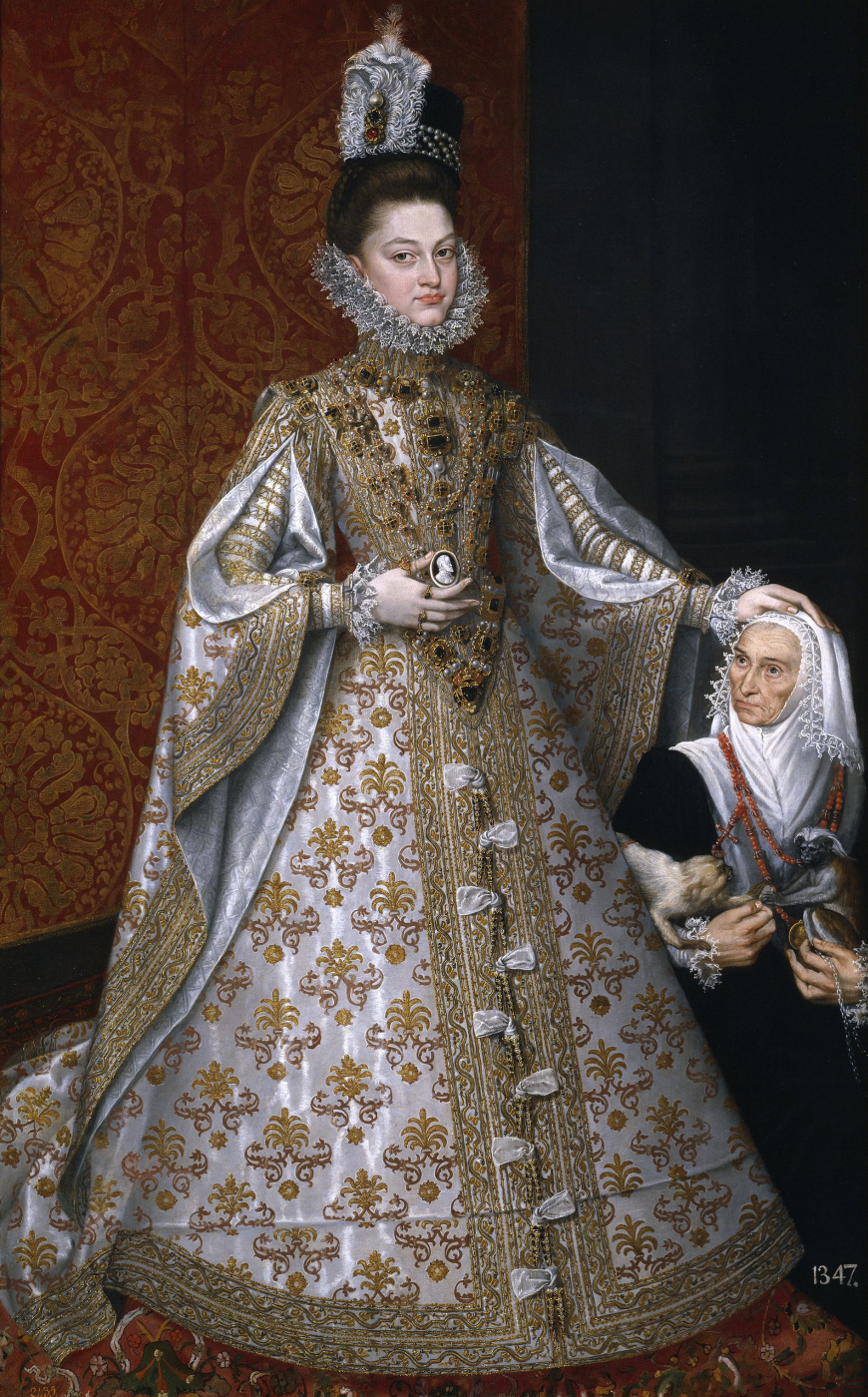 Alonso Sanchez Coello. Infanta Isabella Clara Eugenia and Magdalena Ruiz