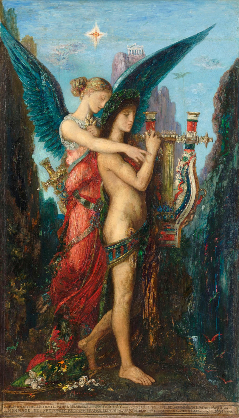 Gustave Moreau. Hesiod and Muse