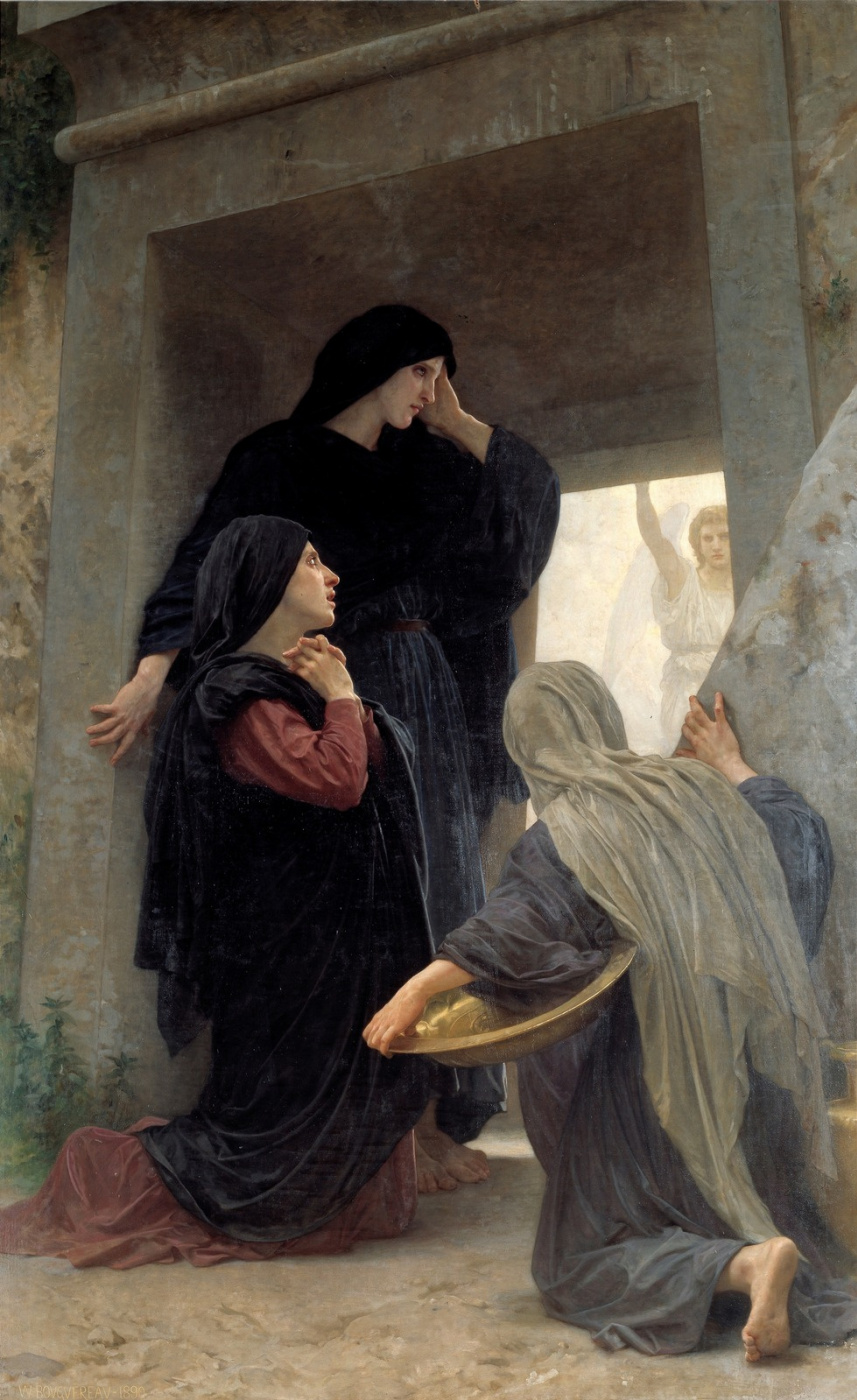 William-Adolphe Bouguereau. Holy wives at the tomb of the Lord