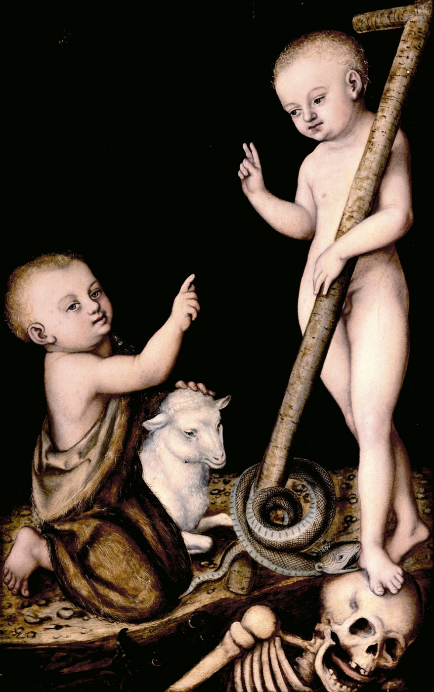 Lucas Cranach the Elder. Infants Jesus and John the Baptist