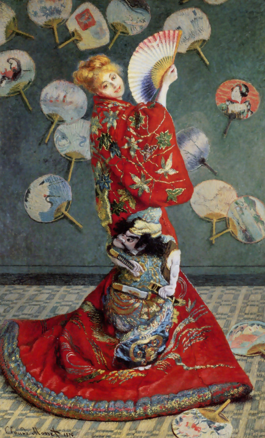 Claude Monet. La Japonaise。卡米拉在日本和服