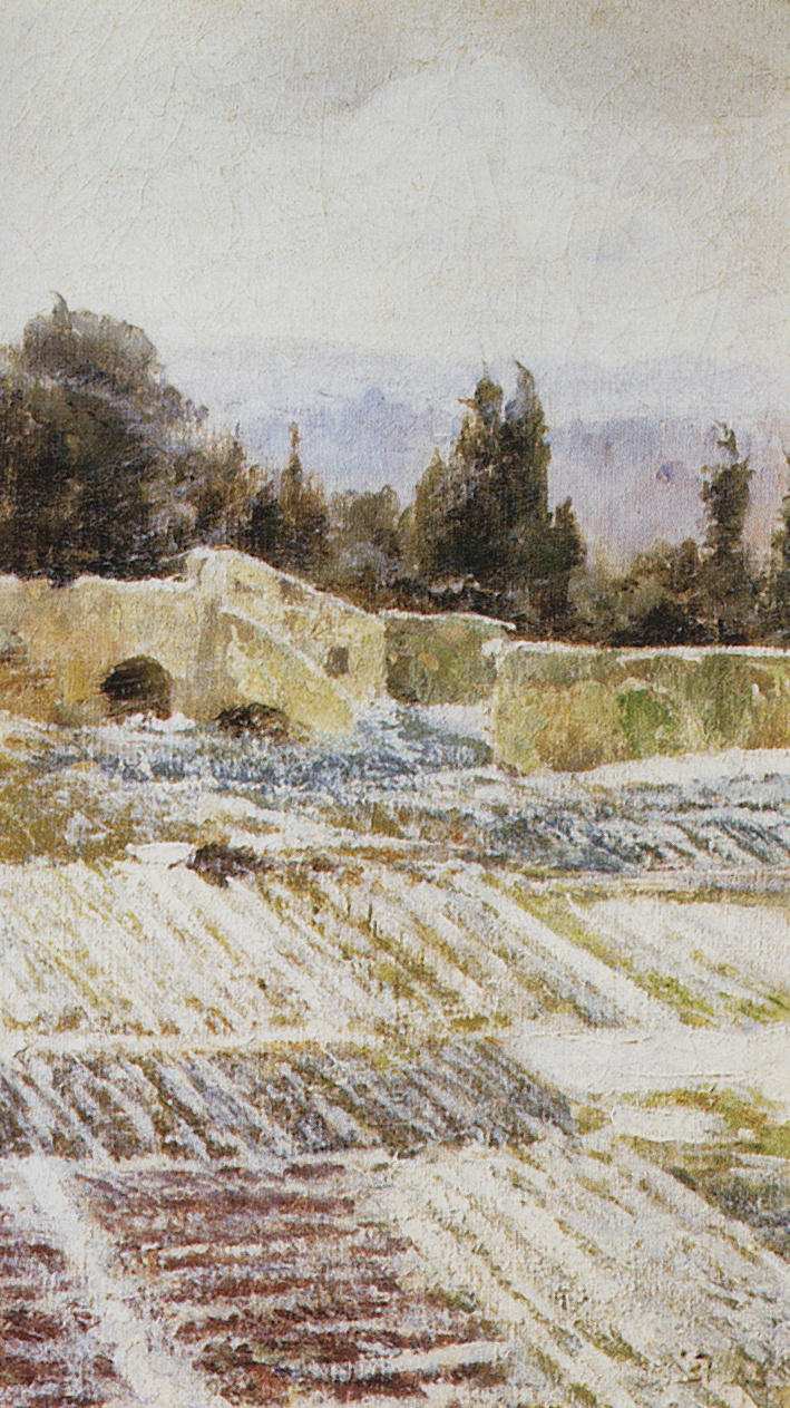 Vasily Dmitrievich Polenov. Inverno a Roma