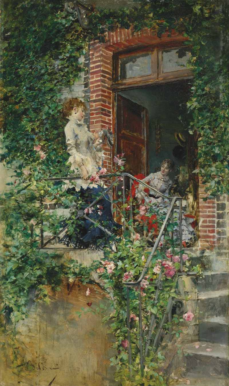 Giovanni Boldini. On the terrace