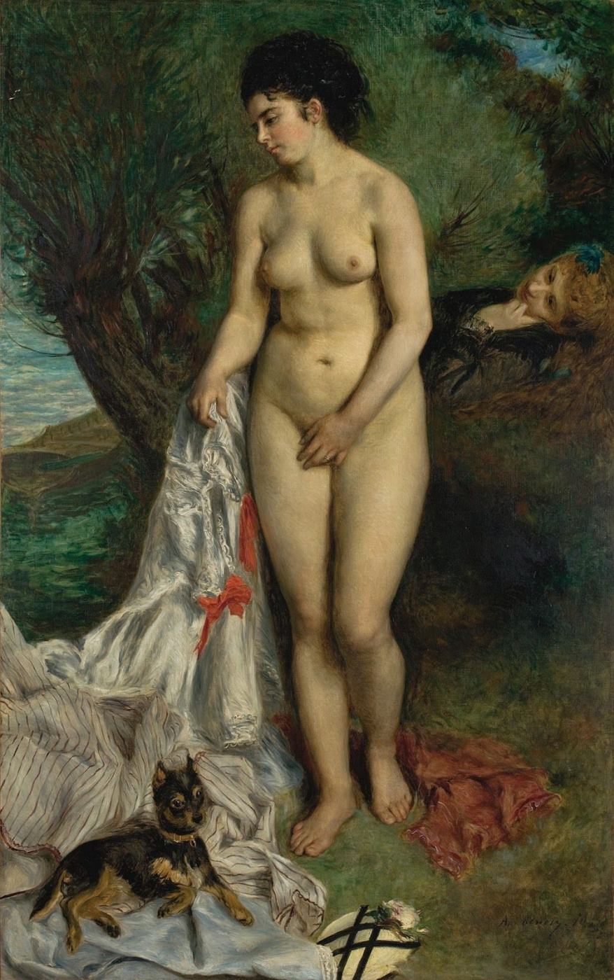 Pierre Auguste Renoir. Desnudo con un grifo
