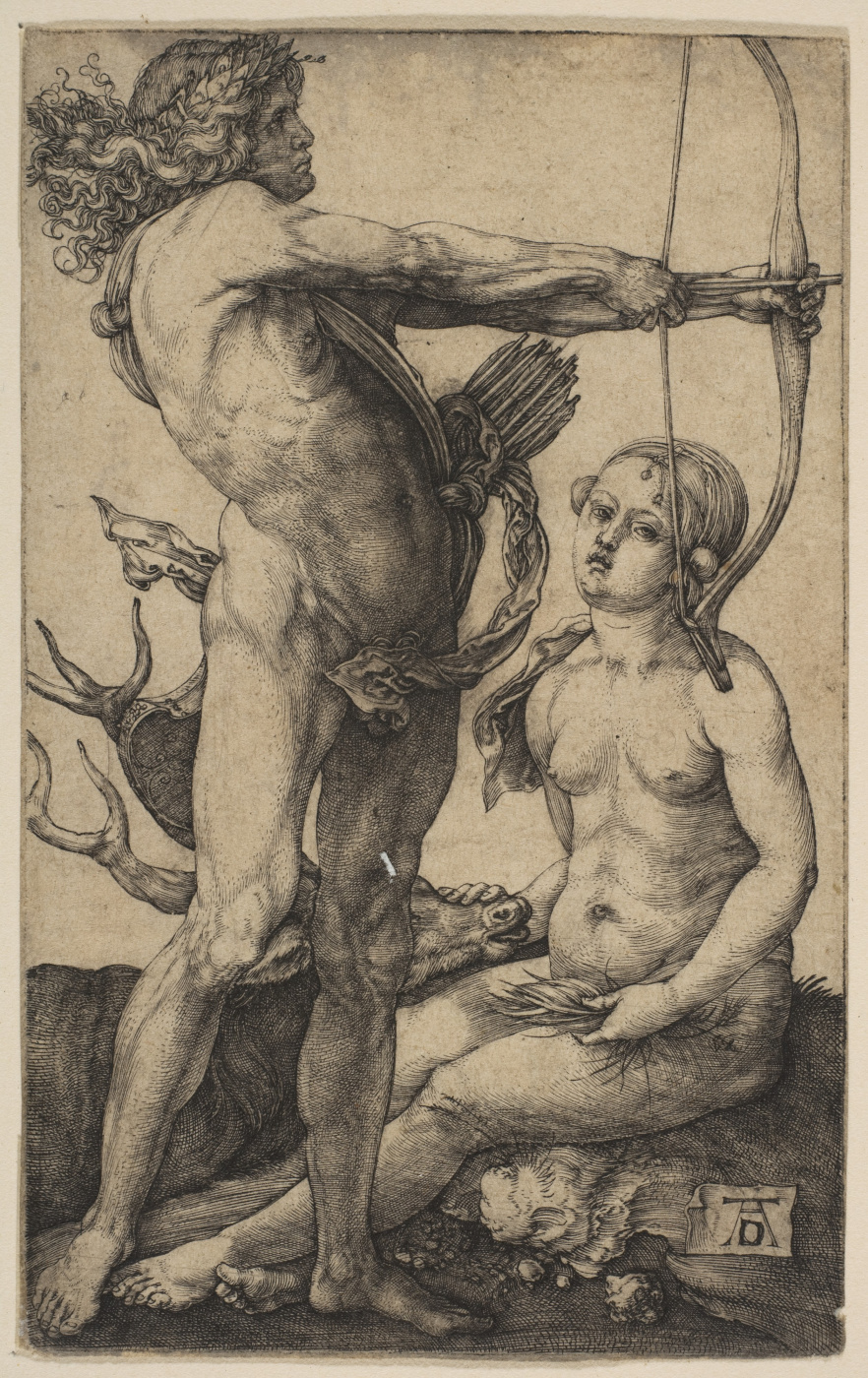 Albrecht Dürer. Apollo and Diana