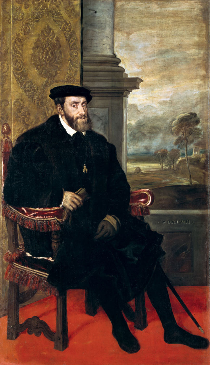 Portrait of Emperor Charles V in the armchair