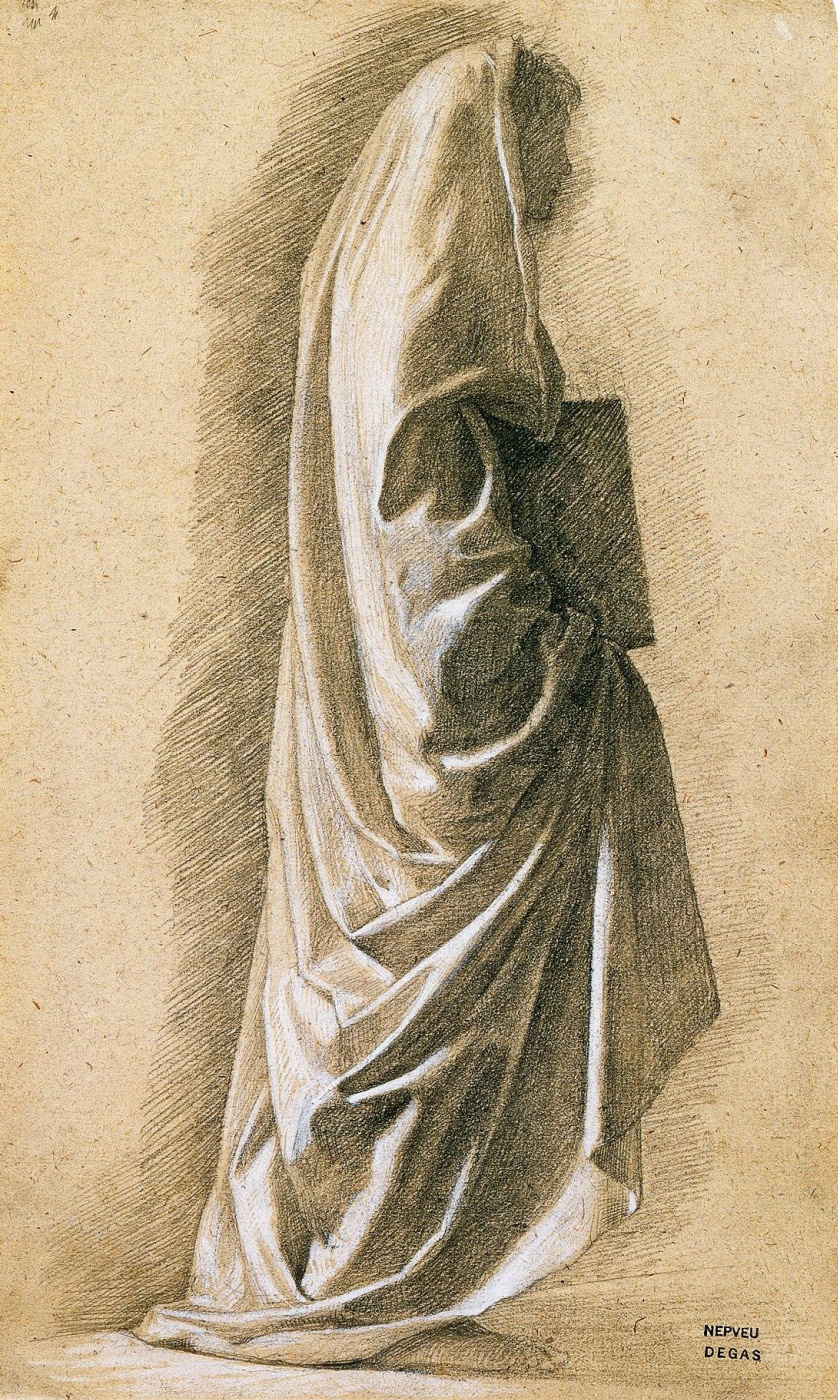 Edgar Degas. A figure in long robes