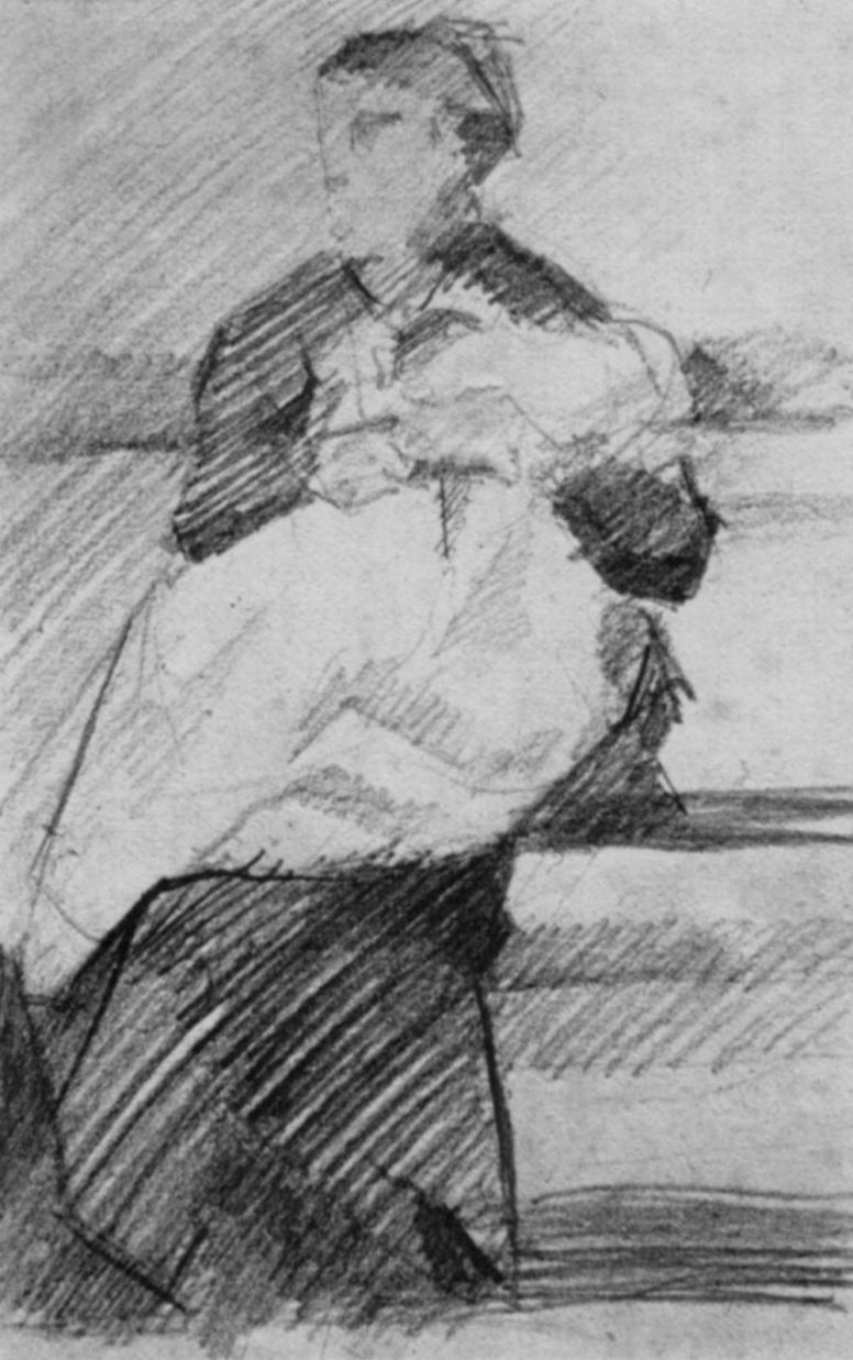 Georges Seurat. A woman with a child