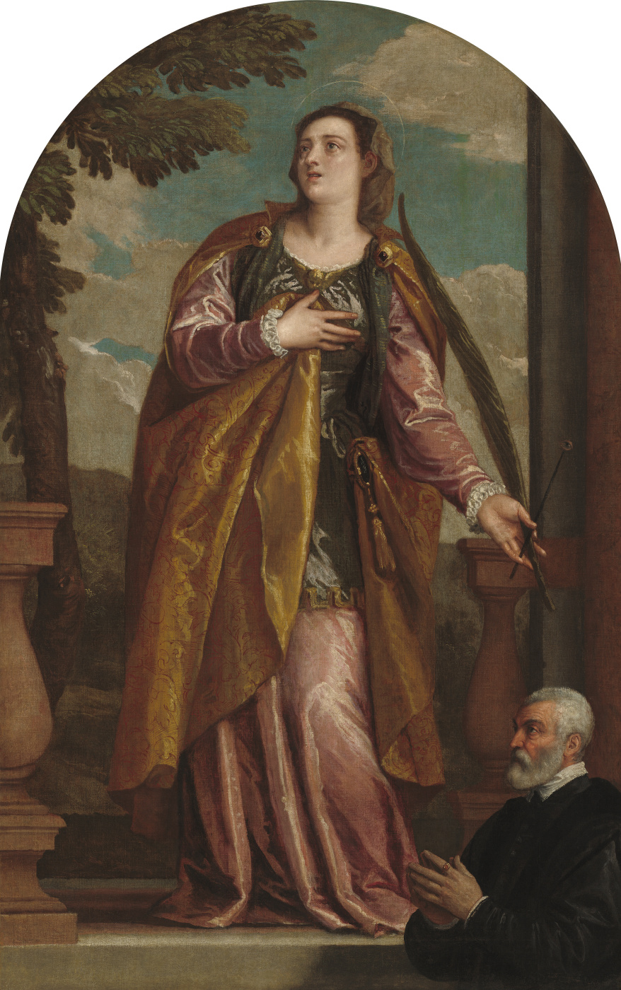 Paolo Veronese. Saint Lucia and the donator