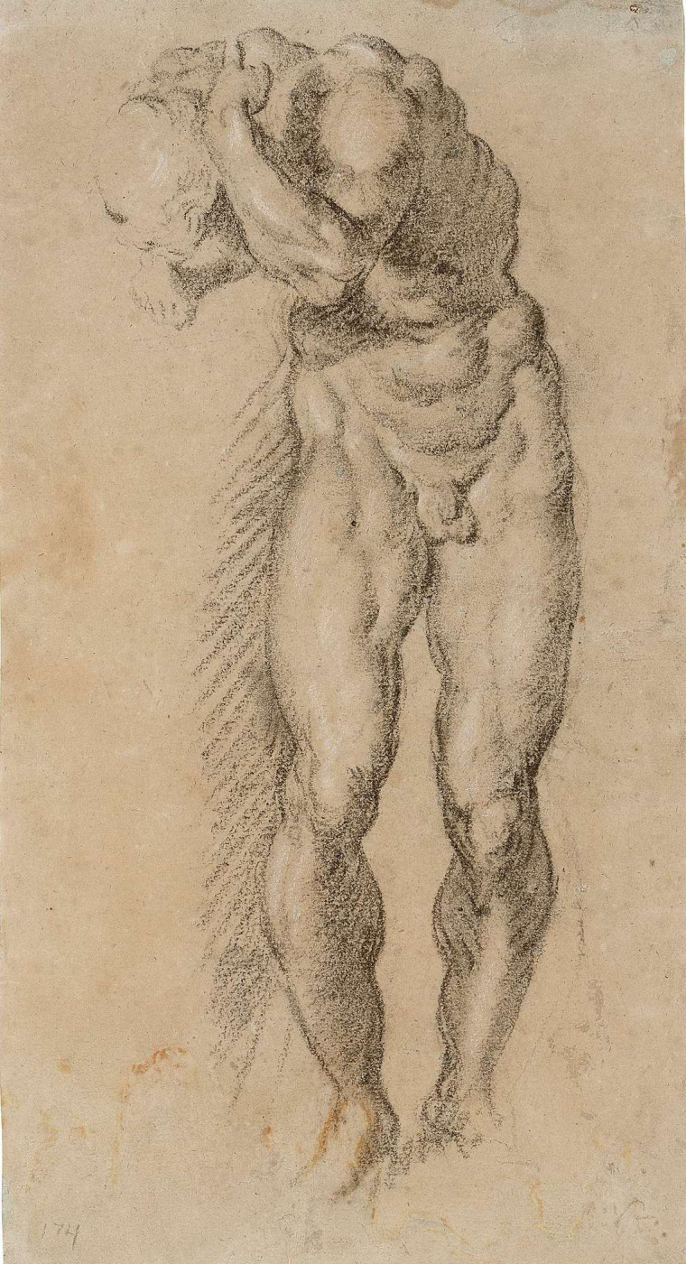 Jacopo (Robusti) Tintoretto. Study of a Male Nude