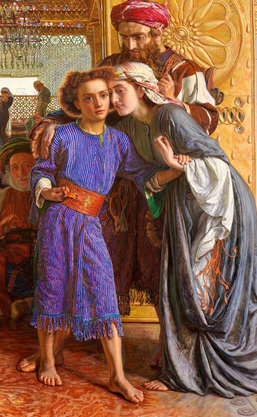 William Holman Hunt. The finding of the Saviour in the temple. Fragment
