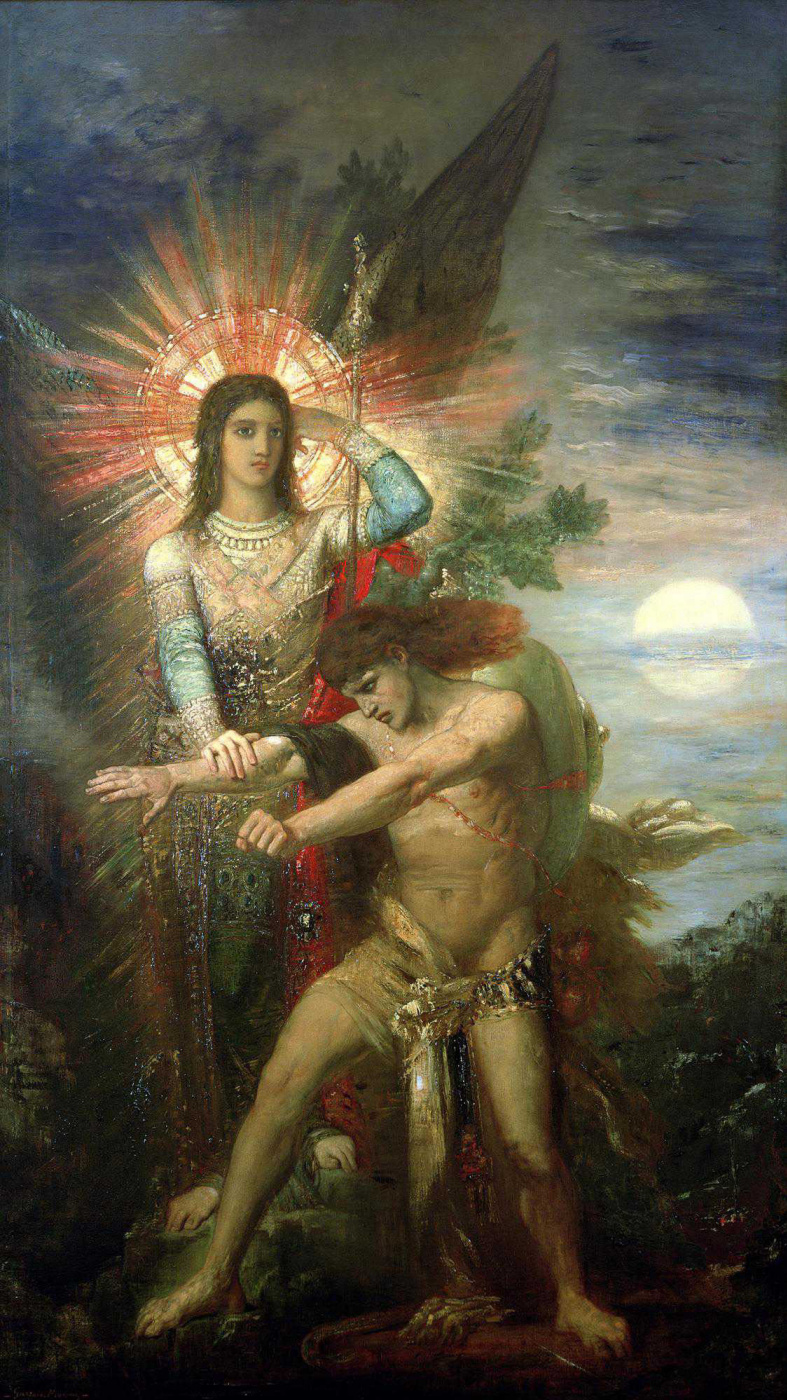 Gustave Moreau. Jacob et Angel