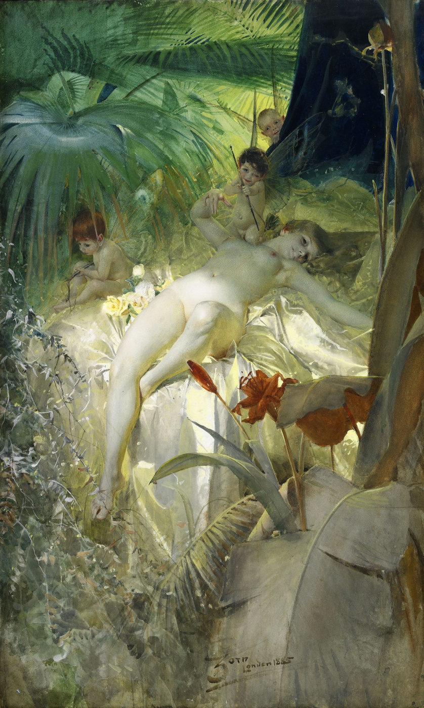 Anders Zorn. The nymph of love