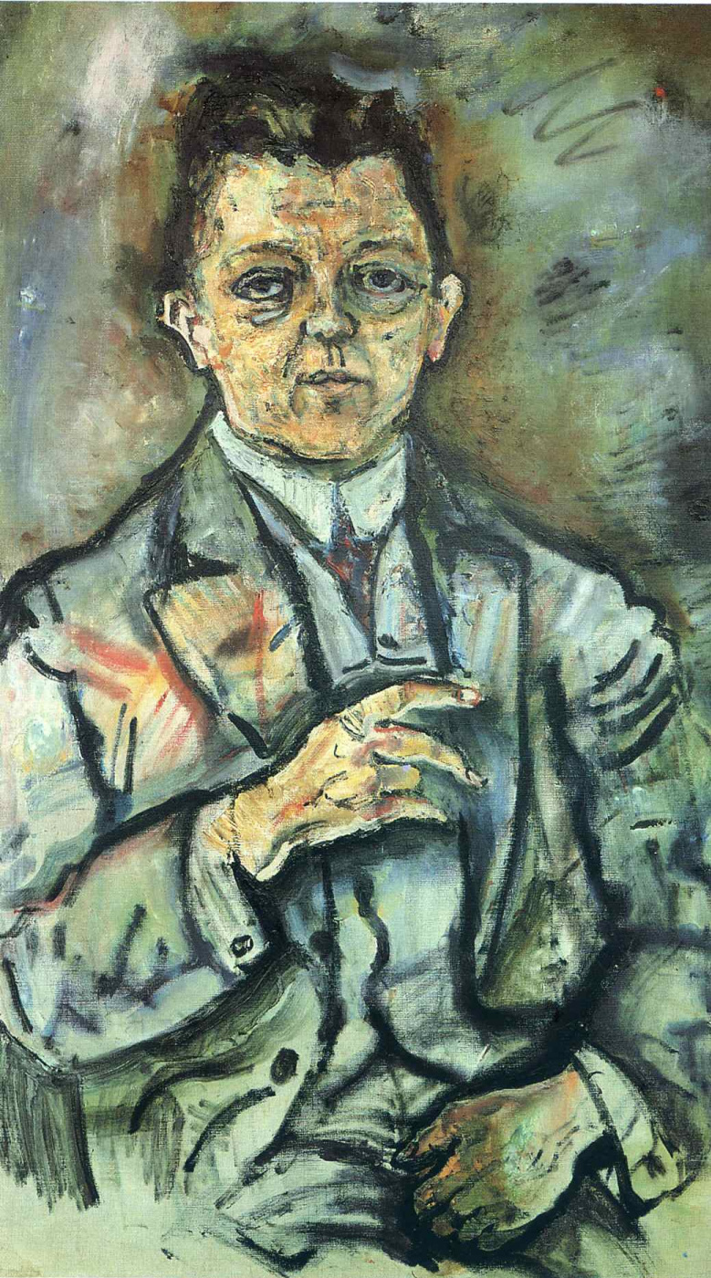 Oskar Kokoschka. A man in a suit