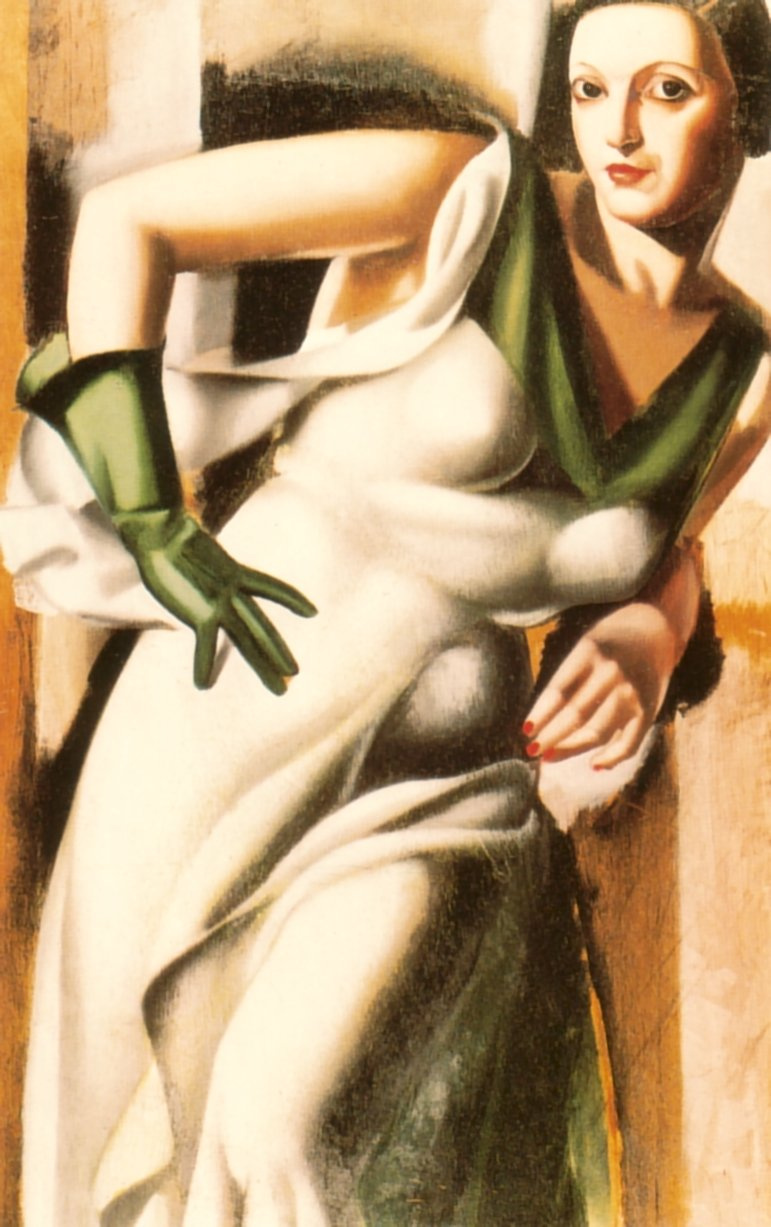 Tamara Lempicka. Lady in the green gloves