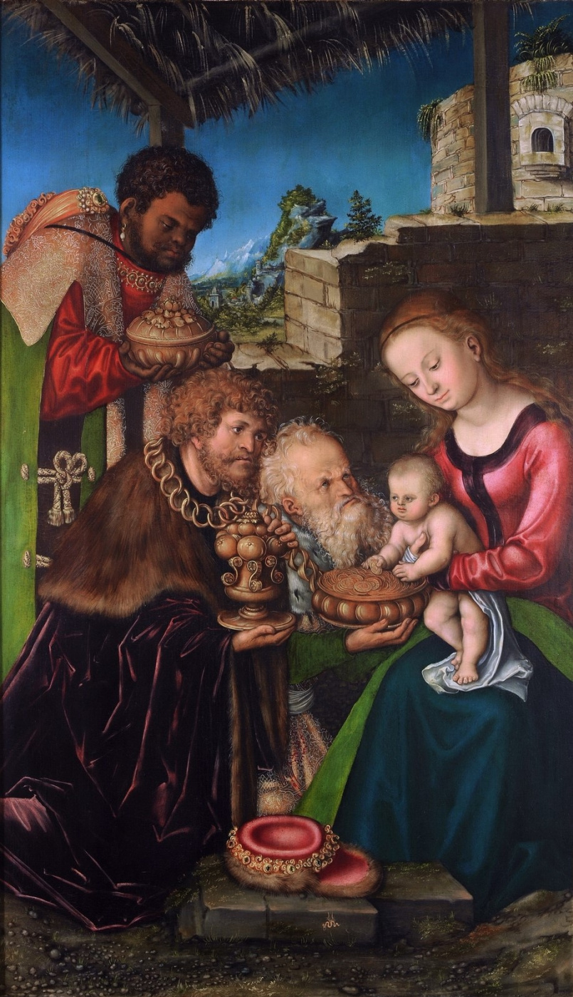 Lucas Cranach the Elder. The adoration of the Magi