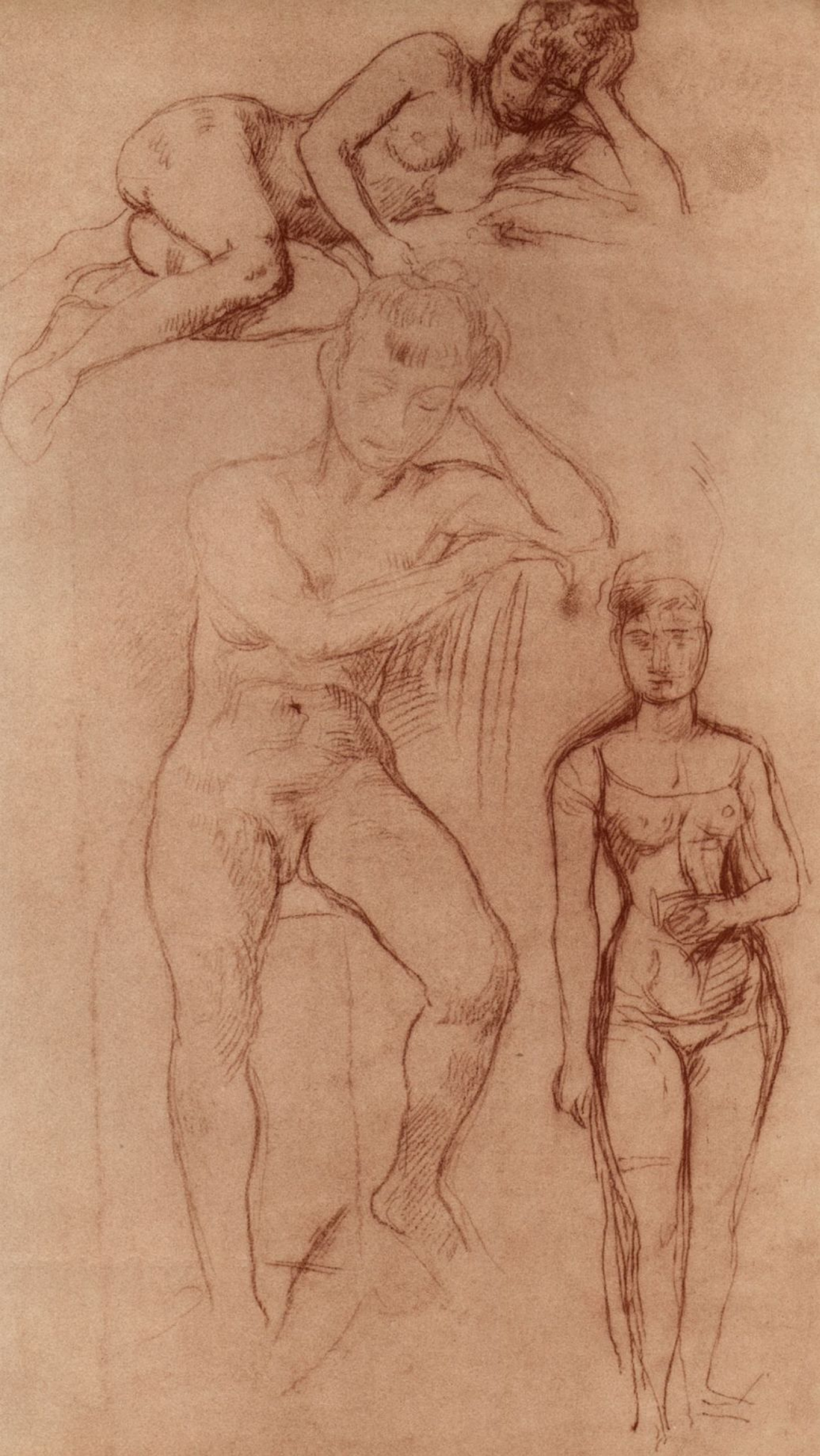 Buy digital version: The sketches of Nude figures by Hans von Mare | Arthive