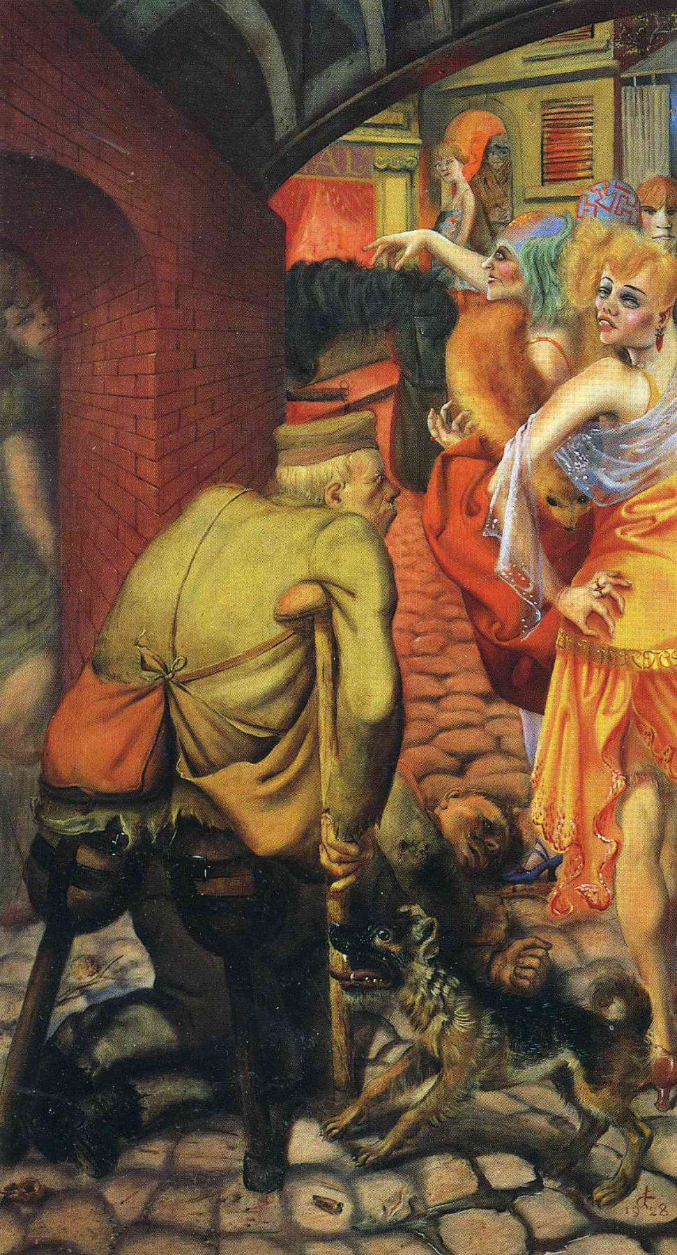 Otto Dix. Lady and the beggar