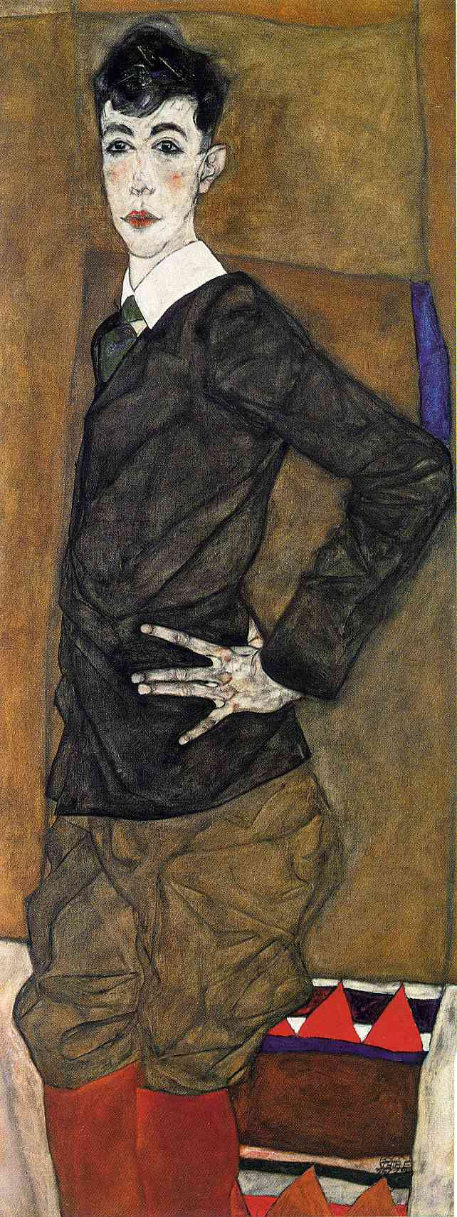 Egon Schiele. Portrait Of Erich Lederer