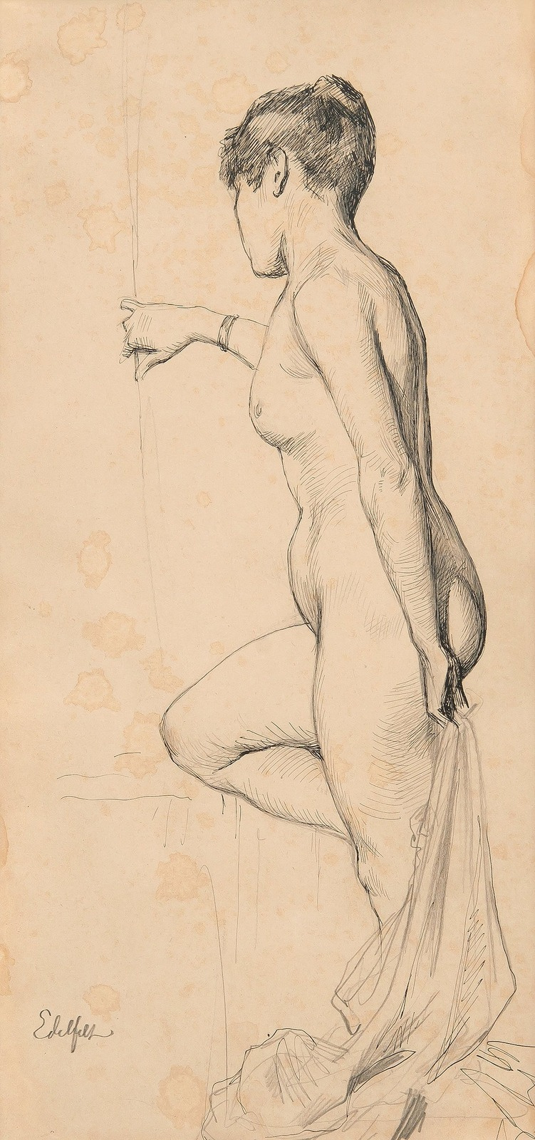 Albert Gustav Aristide Edelfelt. Nude