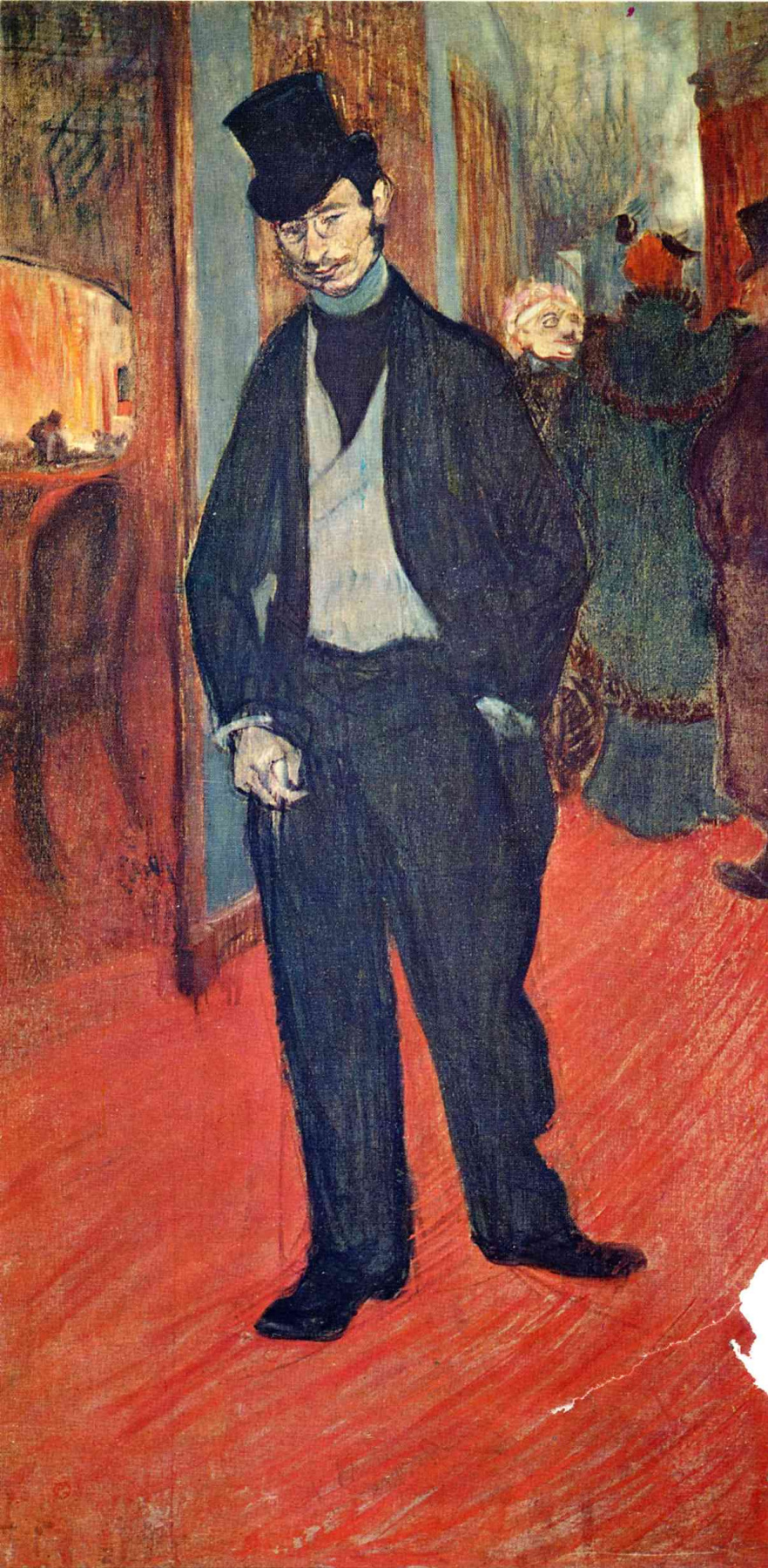 Henri de Toulouse-Lautrec. Gabriel Tapié de Céleyran in the Theatre Foyer