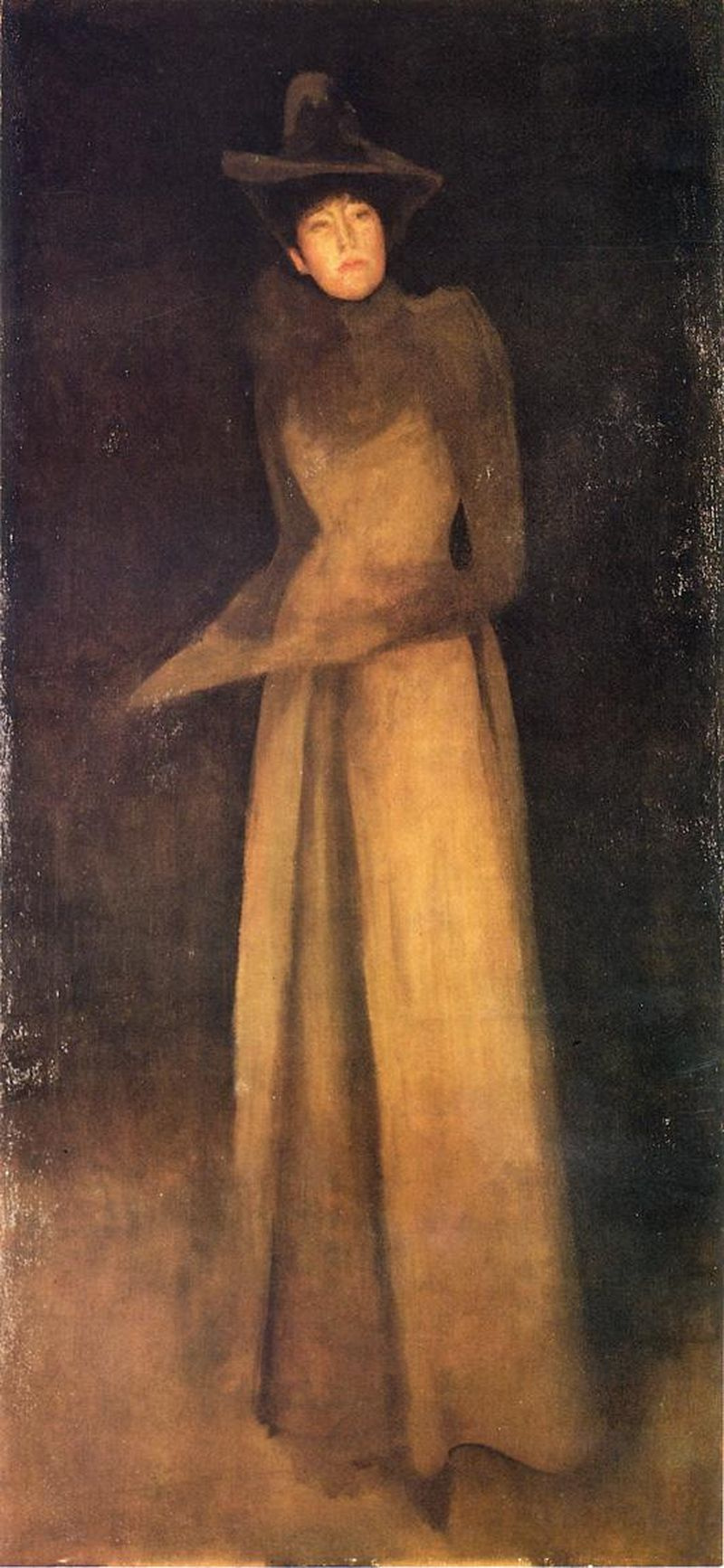 James Abbot McNeill Whistler. Harmony in brown: the Felt hat