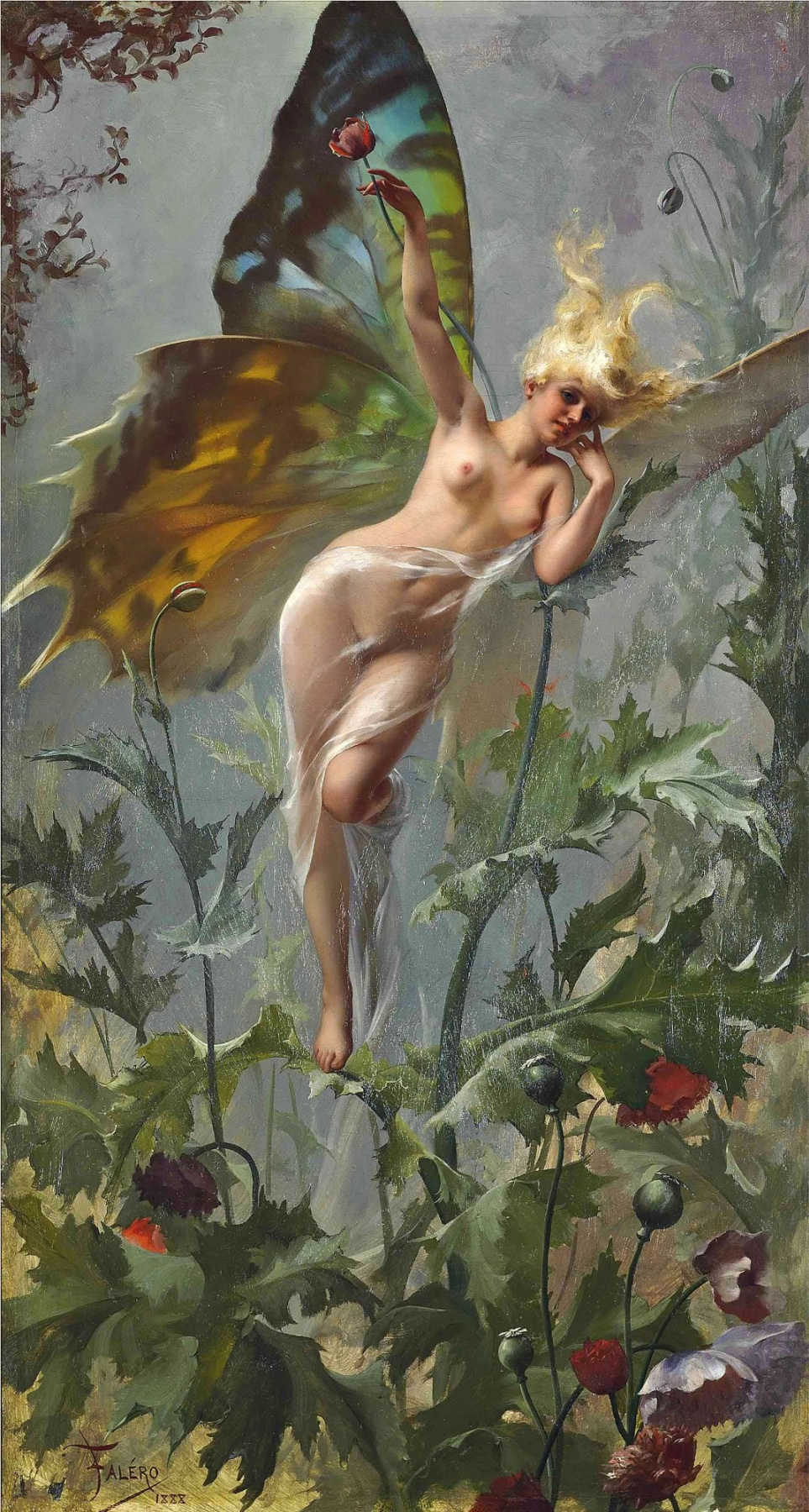 Luis Ricardo Phalero. Woman butterfly