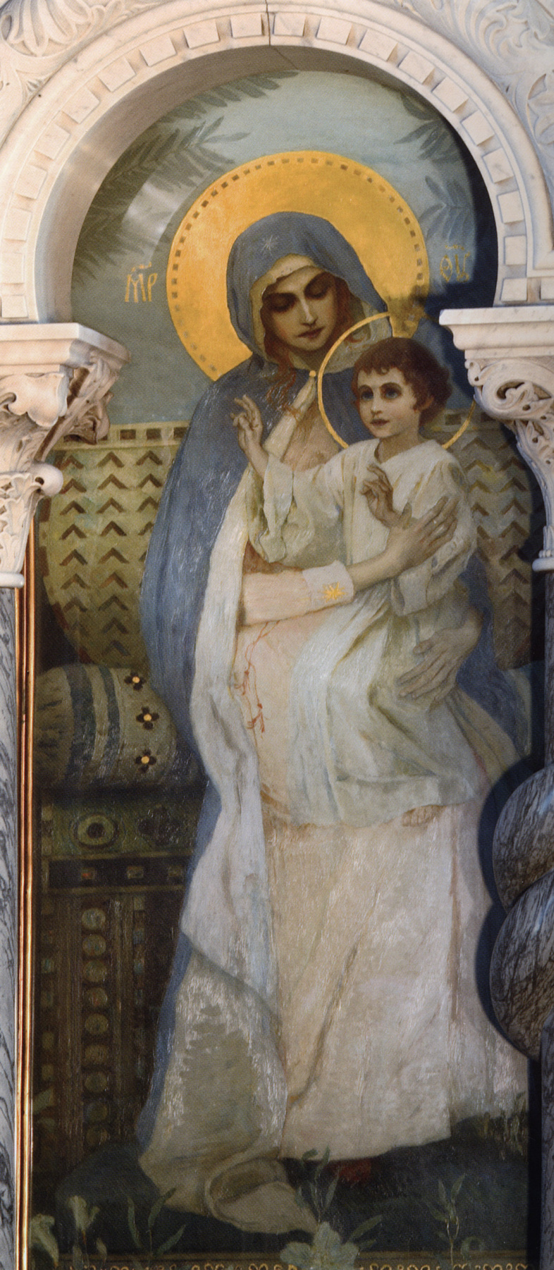 Mikhail Vasilyevich Nesterov. The virgin with the Baby. The painting of the iconostasis of the Northern aisle of the choir of St. Vladimir Cathedral in Kiev