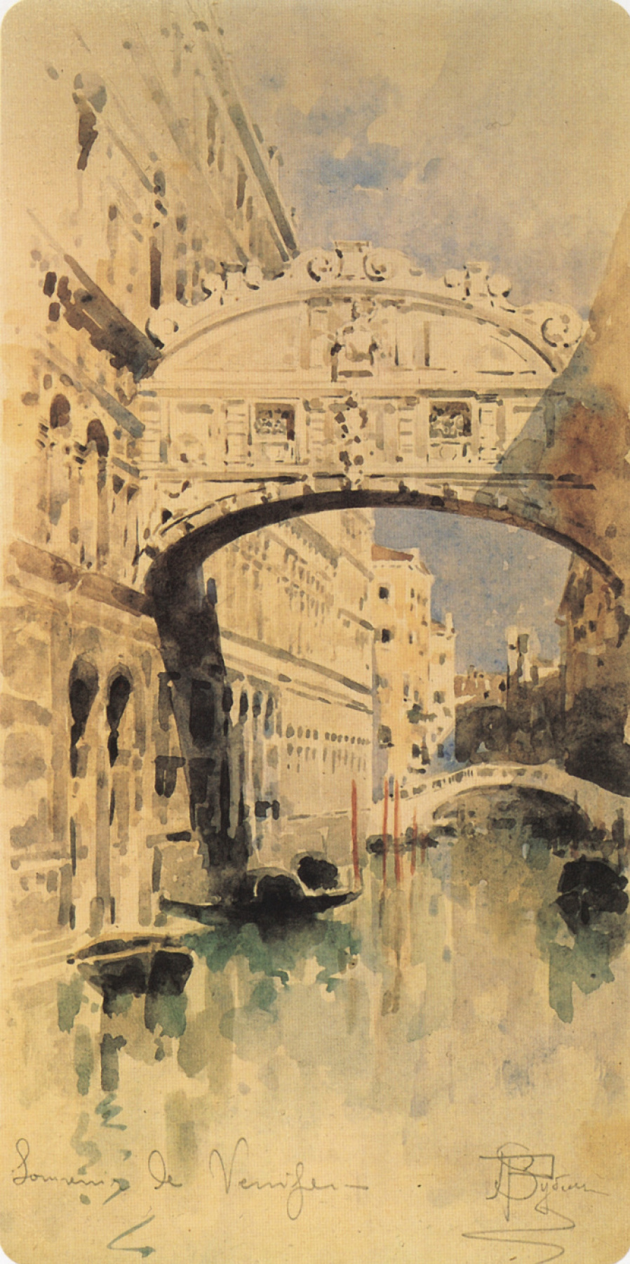 Mikhail Vrubel. The bridge of sighs. Venice