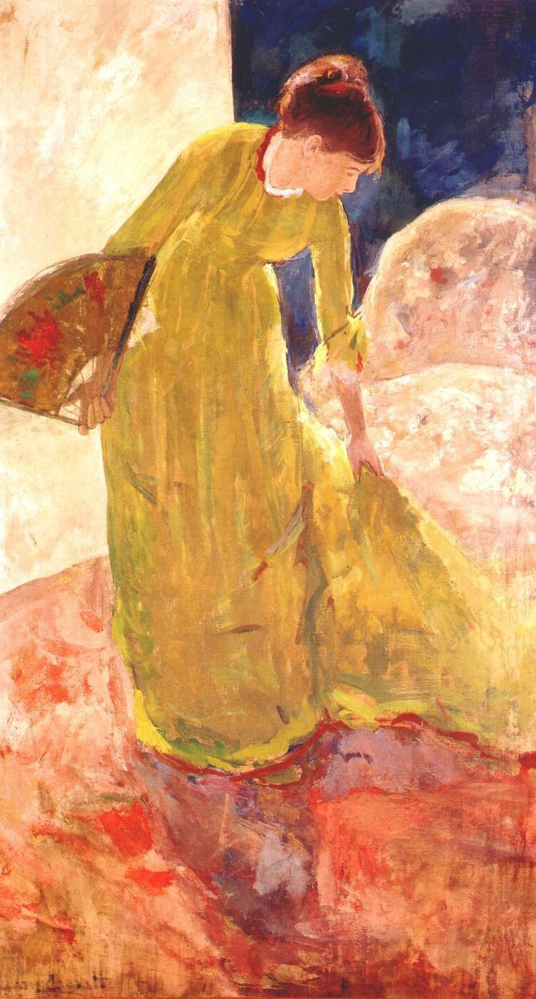 Mary Cassatt. Woman holding a fan