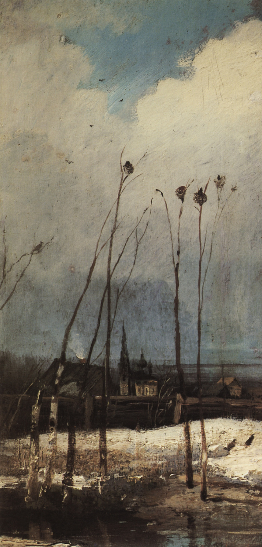 Alexey Savrasov. Rooks have arrived. Etude