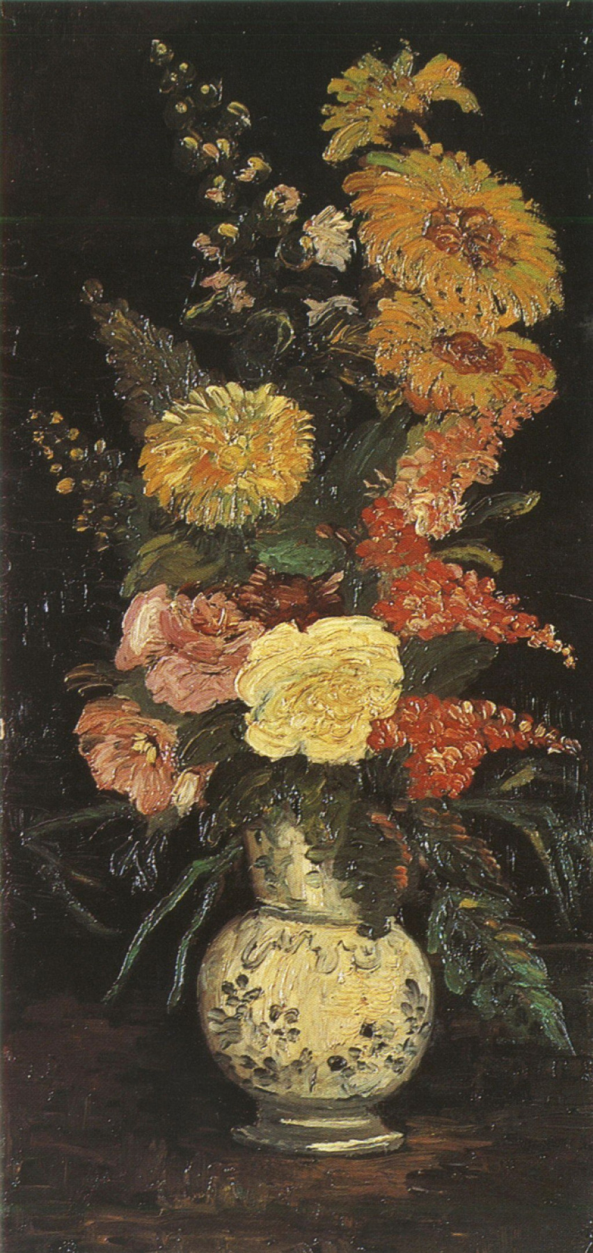 Vincent van Gogh. Vase with asters, and other flowers Salviati
