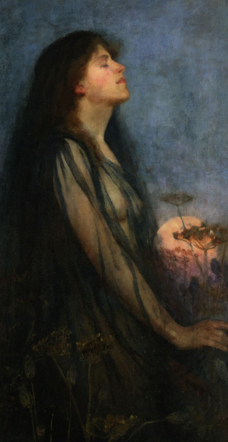 John Everett Millais. Bañarse en la luz de la luna