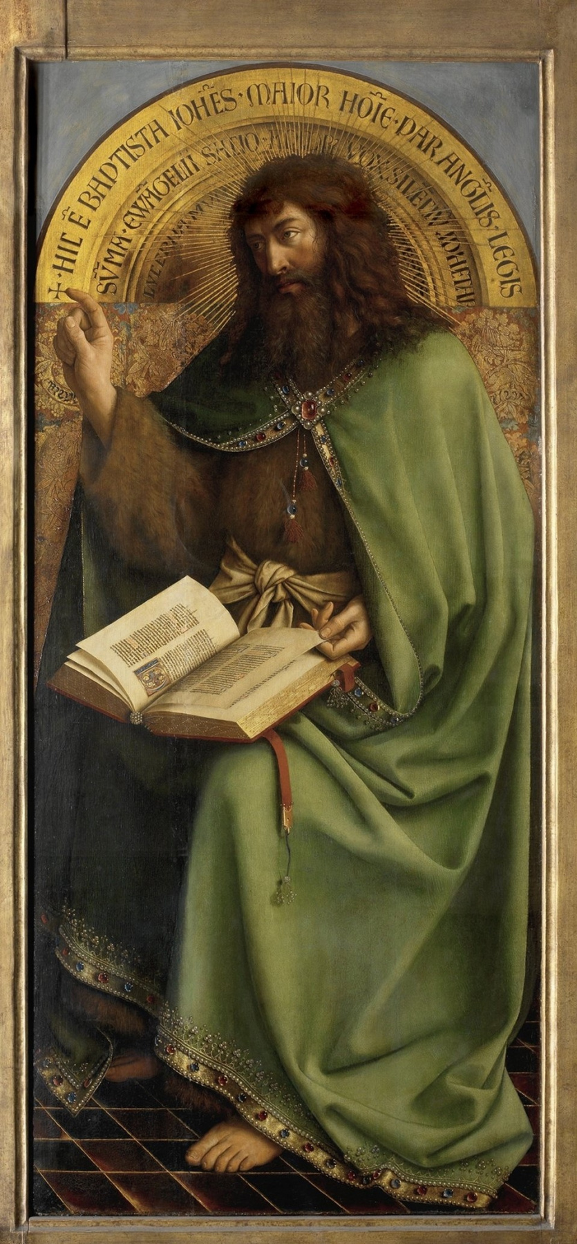 Hubert van Eyck. Gents altar. John the Baptist (fragment)