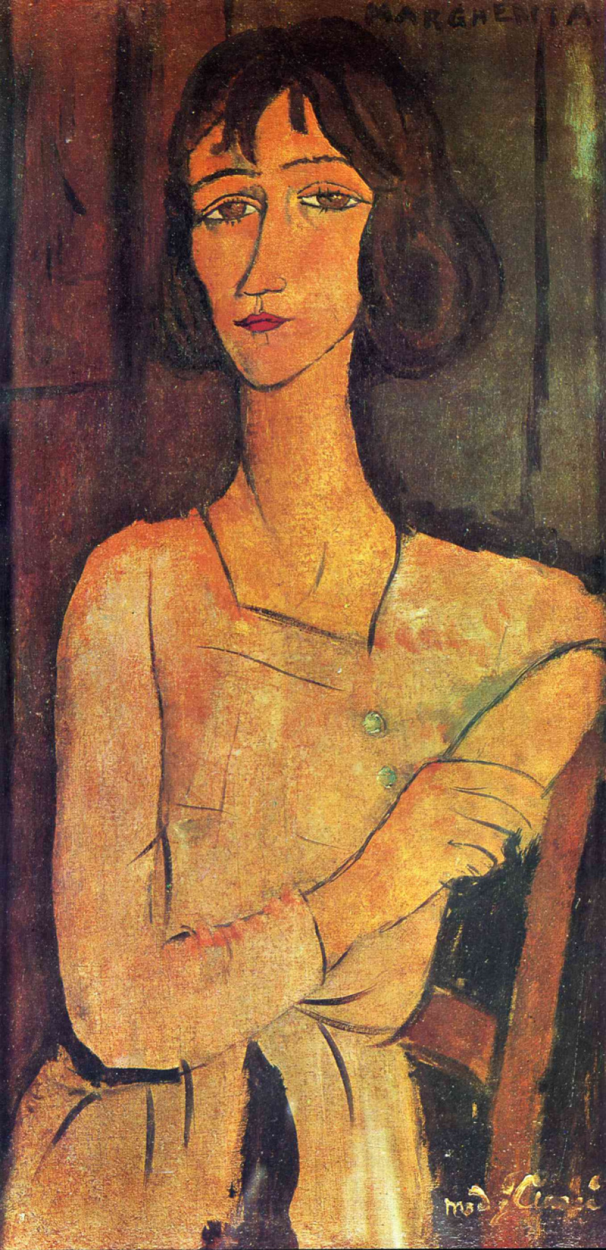 Amedeo Modigliani. Portrait of a seated Margarita