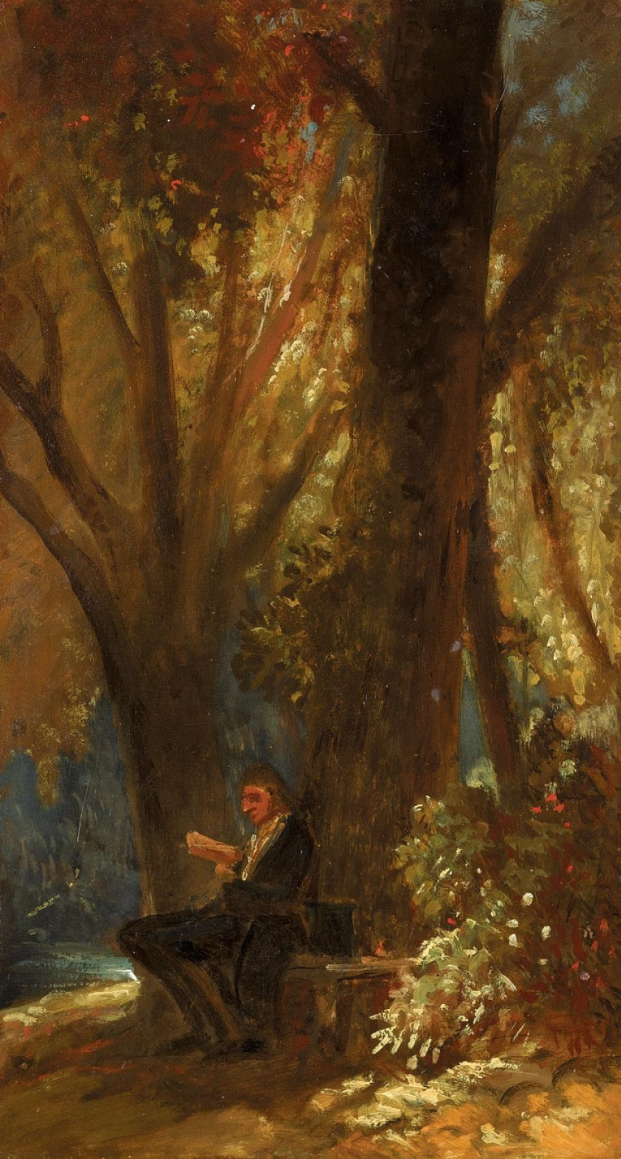 Karl Spitzweg. A philosopher in the woods