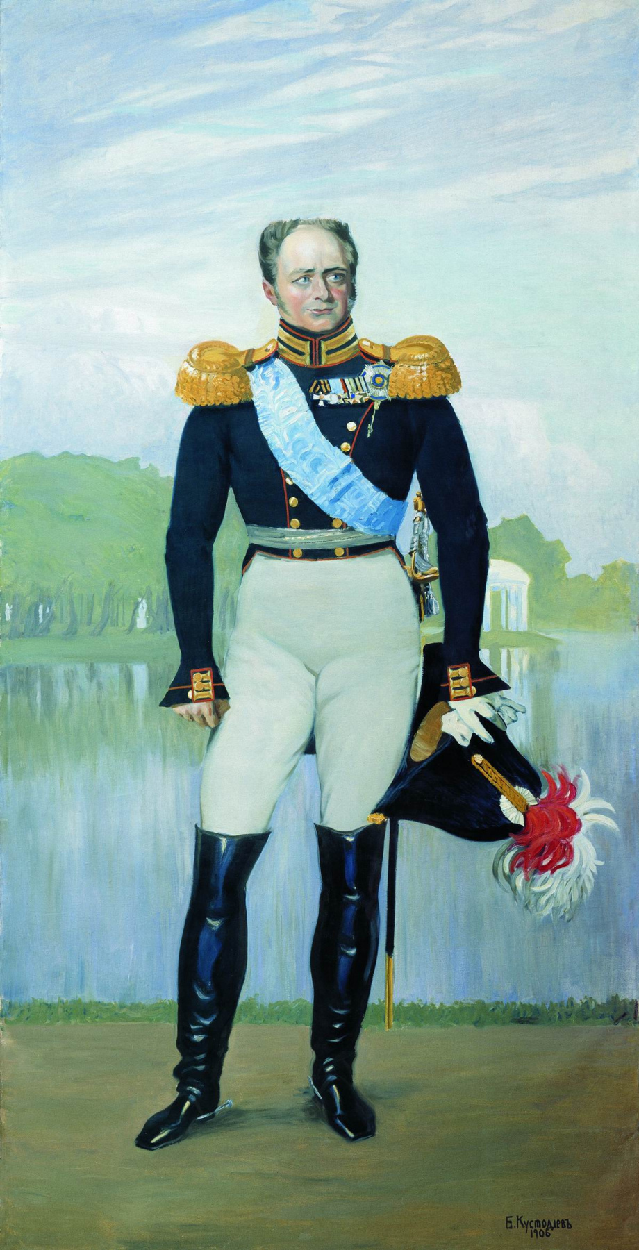 Boris Kustodiev. Alexander I. Panels for the hall of officers ' life guards regiment of Finland in St. Petersburg
