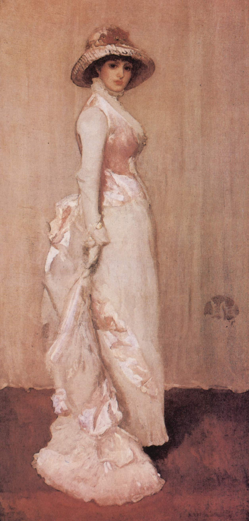 James Abbot McNeill Whistler. Pink-grey Nocturne. Portrait of a lady IU