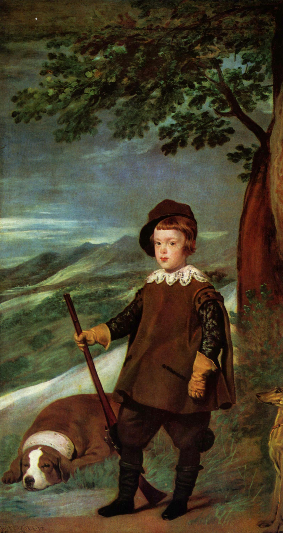 Diego Velazquez. Portrait of Prince Baltasar Carlos in hunting dress