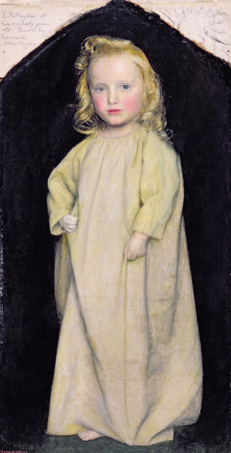 Portrait of Edward Robert Hughes at the age of two and a half