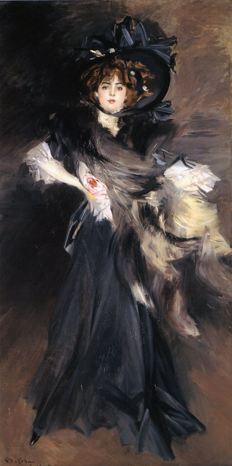 Giovanni Boldini. Portrait of Mademoiselle Lantelme