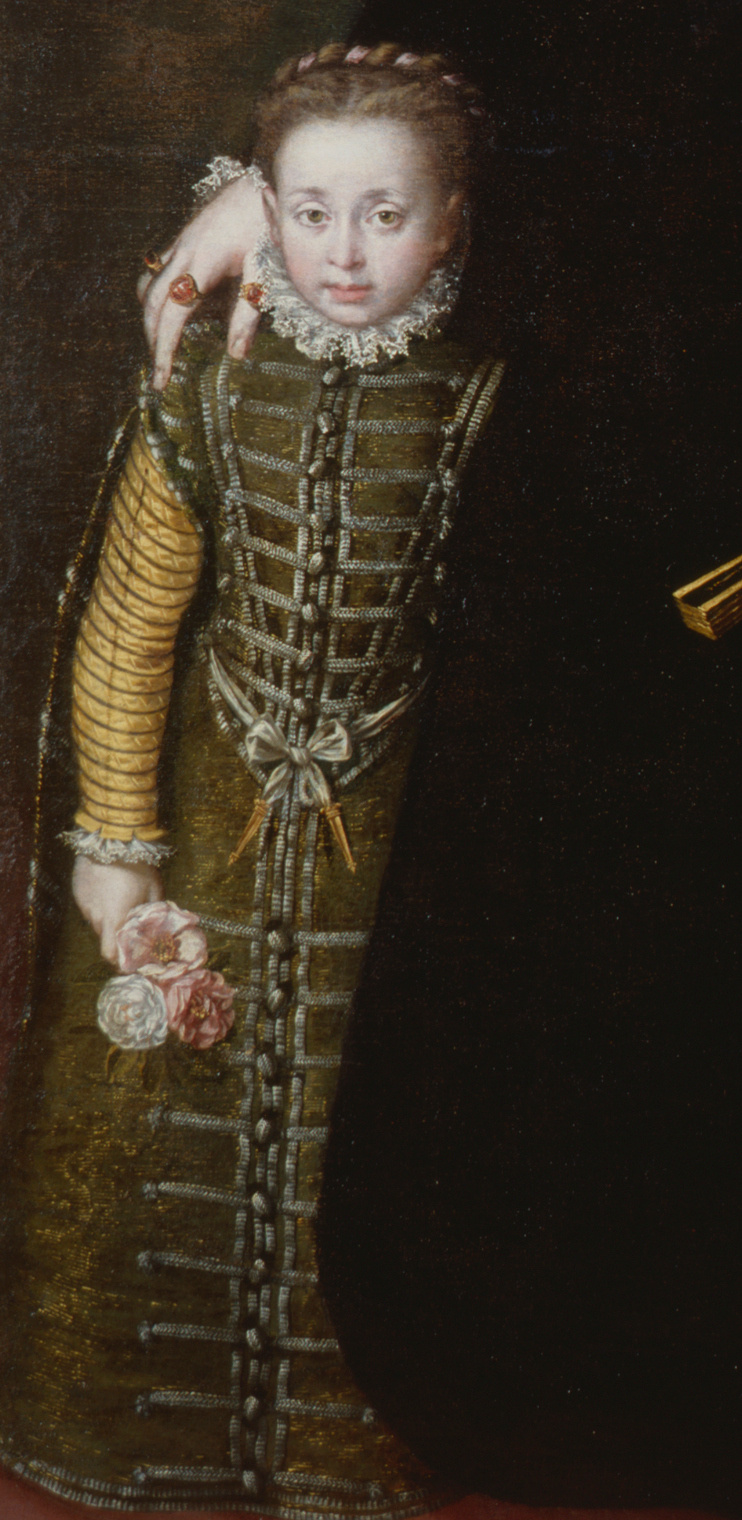 Sofonisba Anguissola. Portrait of Juana of Austria with a pupil. Fragment II