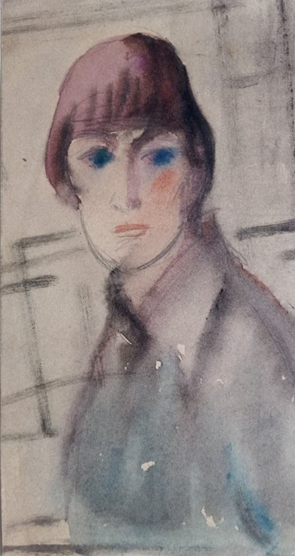 Yuri Ivanovich Bezzubov. Portrait d'une fille aux yeux bleus