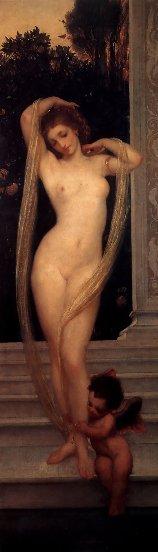 Frederic Leighton. Venus and Cupid (Bather)