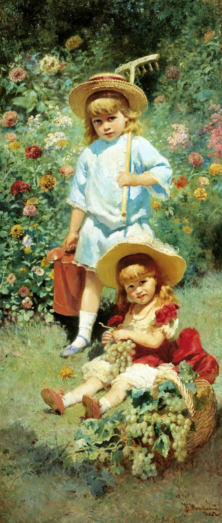 Konstantin Makovsky. Portrait of the artist's children