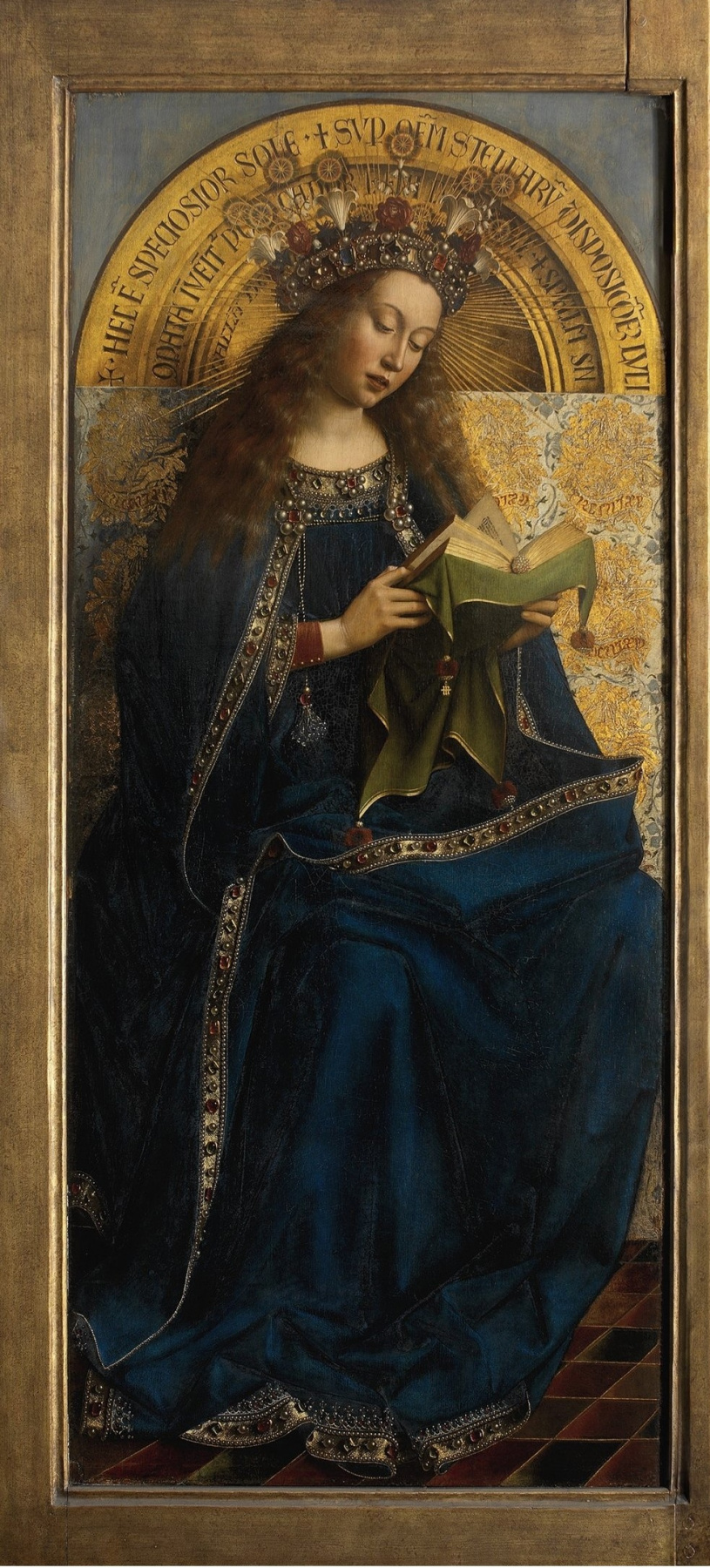 Jan van Eyck. The Ghent altarpiece. The virgin (fragment)