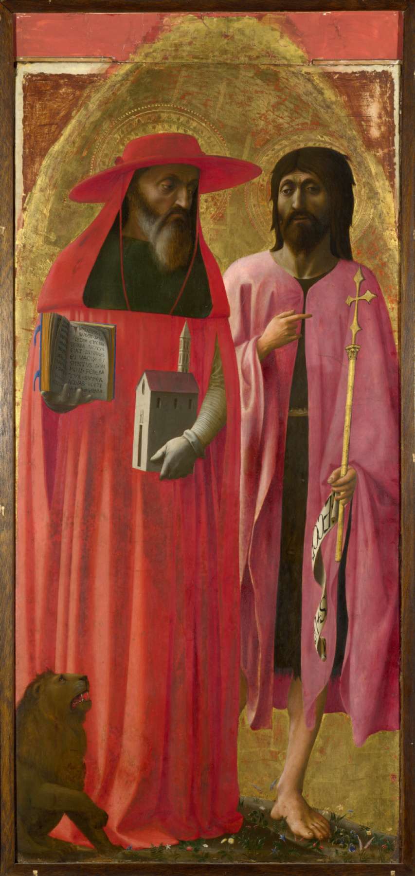 Tommaso Masaccio. Saint Jerome and John the Baptist